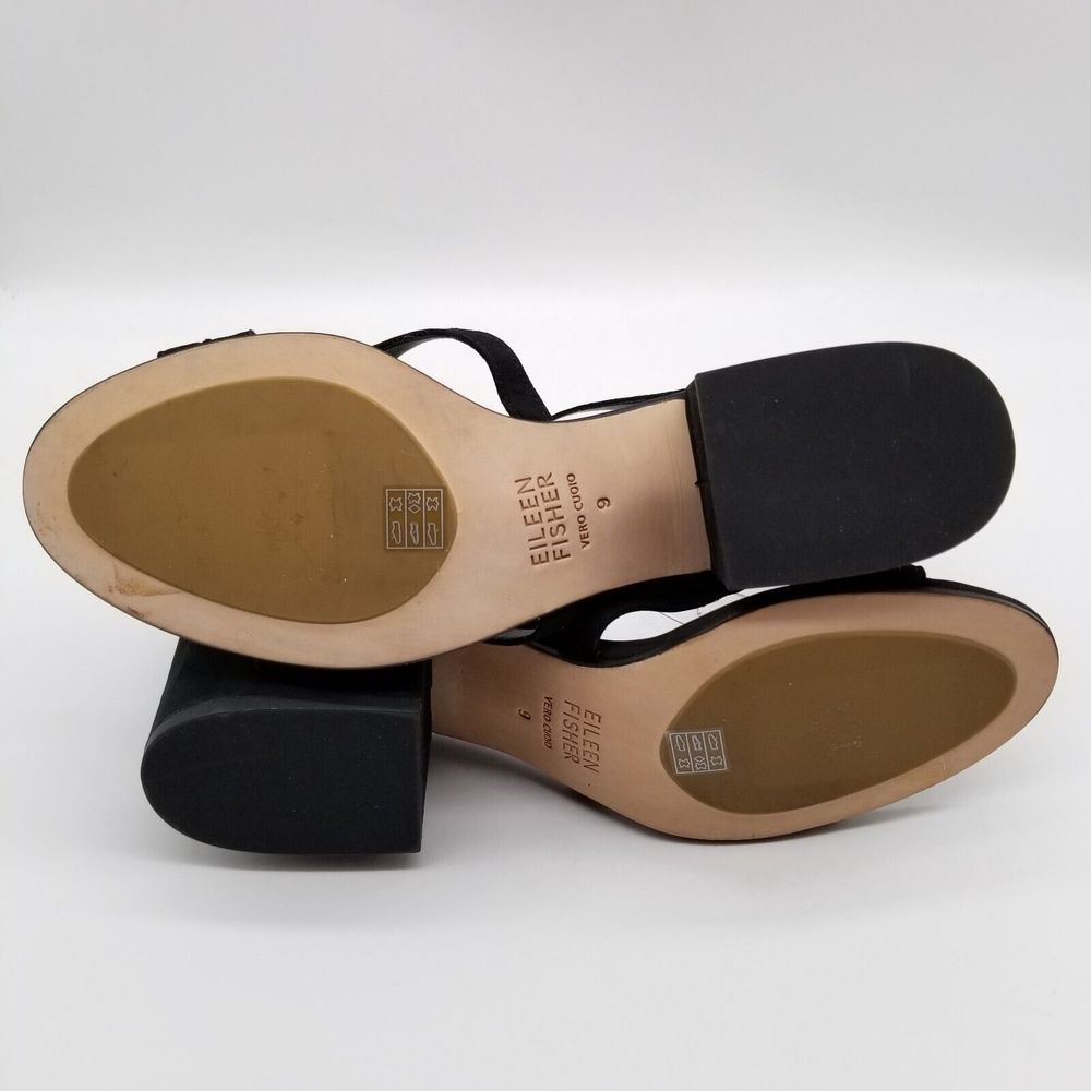 Eileen Fisher Black Strappy Sandals - Picture 5 of 5